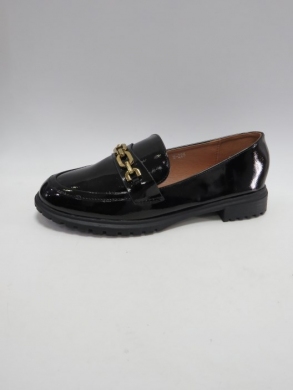 Mokasyny damskie na płaskim (36-41) W-225 BLACK