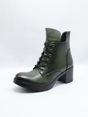 Botki damskie ocieplane na obcasie (36-41) YCC-128 GREEN