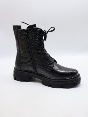Botki damskie ocieplane na płaskim (36-41) DE304C BLACK