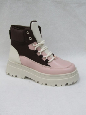 Botki damskie ocieplane na płaskim (36-41) BL316 PINK