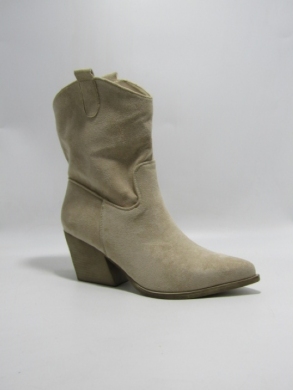 Kozaki damskie na obcasie (36-41) HQ336 BEIGE