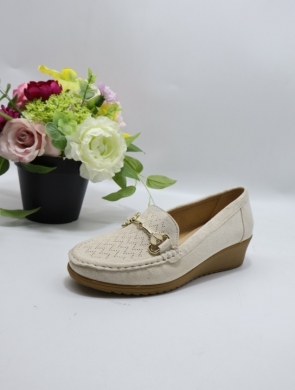 Mokasyny damskie na koturnie (36-41) JS178-2 BEIGE