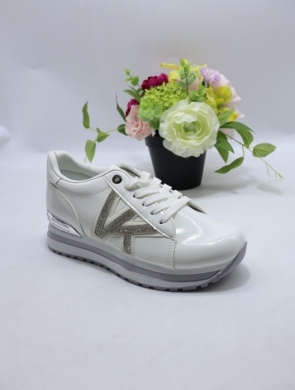 Buty sportowe damskie na płaskim (36-41) 0-1667 WHITE