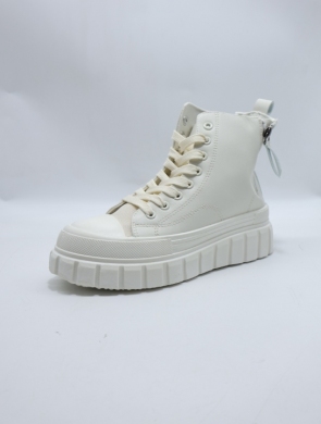 Trampki damskie na płaskim (36-41) LG655 BEIGE
