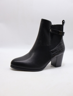 Botki damskie ocieplane na obcasie (36-41) H2269 BLACK