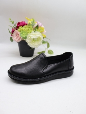 Półbuty damskie na płaskim (36-41) L735 BLACK
