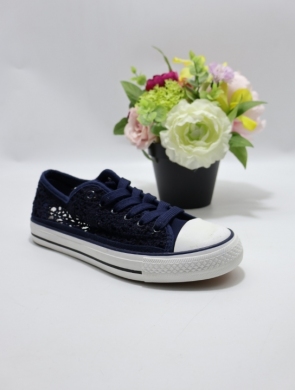 Trampki damskie na płaskim (36-41) EV-97 NAVY