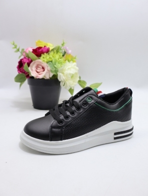 Buty sportowe damskie na płaskim (36-41) BO167 BLACK