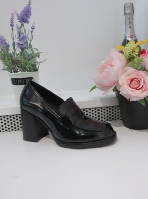 Półbuty damskie na obcasie (36-41) 9147 BLACK