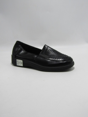 Półbuty damskie na płaskim (37-42) E303-1 BLK