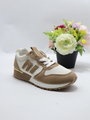 Buty sportowe damskie na płaskim (36-40) TYCR-32 KHAKI