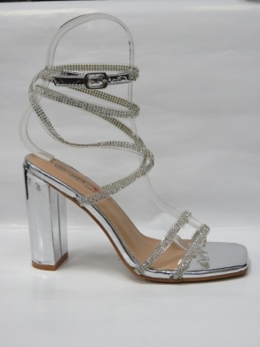 Sandały damskie na obcasie (36-41) SF-61 SILVER