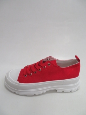 Trampki damskie na koturnie (36-41) 110 RED