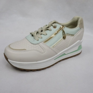 Buty sportowe damskie na płaskim (36-41) R-980 GREEN