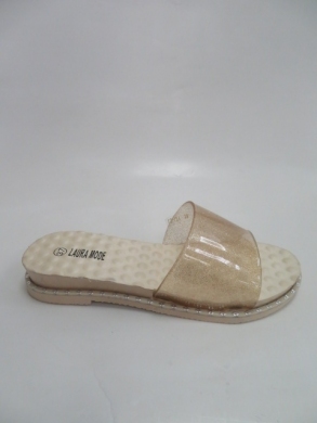 Klapki damskie na płaskim (36-41) LS-121 NUDE