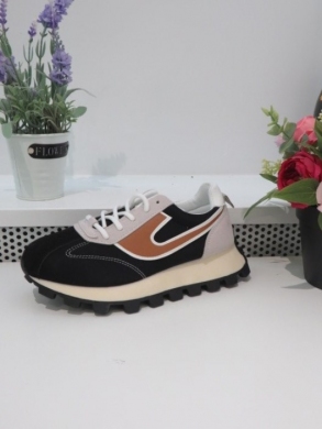 Buty sportowe damskie na płaskim (36-41) 88-91 BLACK