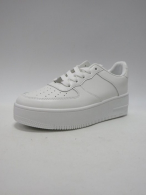 Buty sportowe damskie na płaskim (36-41) BO26-47 ALLWHITE