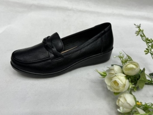 Mokasyny damskie na koturnie (36-41) TB2-6 BLACK