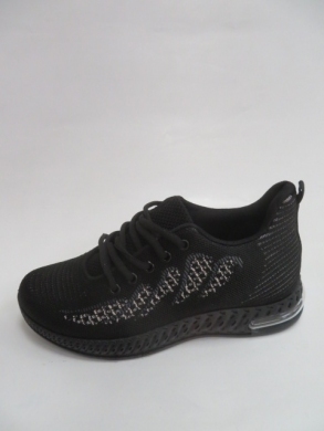 Buty sportowe damskie na płaskim (37-42) N1556 BLACK