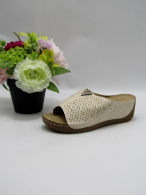 Klapki damskie na koturnie (36-42) Q41-5 BEIGE