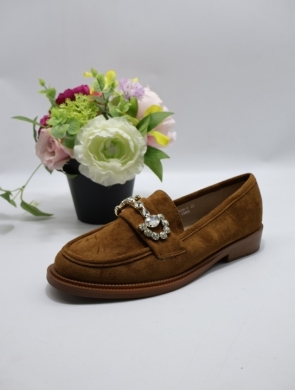Mokasyny damskie na płaskim (36-41) 2625 CAMEL