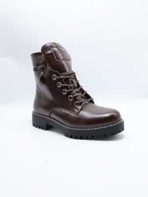 Botki damskie ocieplane na płaskim (36-41) 8055 BLACK
