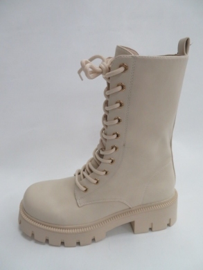 Kozaki damskie jesienne na płaskim (36-41) JW148 BEIGE