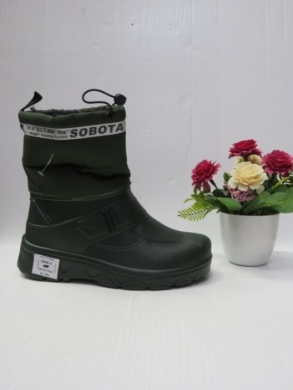 Kalosze damskie ocieplane (38-42) D696-2 GREEN