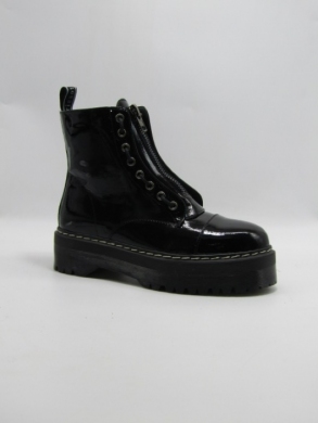 Botki damskie ocieplane na płaskim (36-41) D20-68527-2 BLACK
