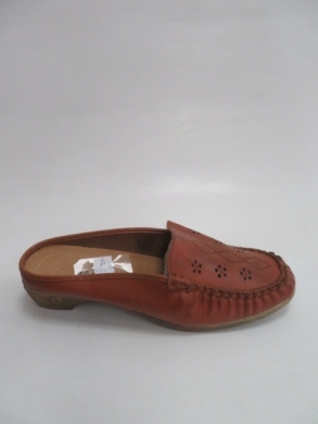 Klapki damskie na płaskim (36-41) 026W-11 BROWN