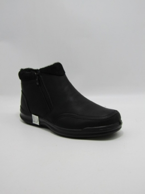 Botki męskie ocieplane (40-46) 1377-1 BLACK