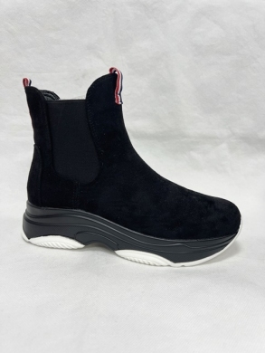 Botki damskie na płaskim (36-41) 76992 BLACK