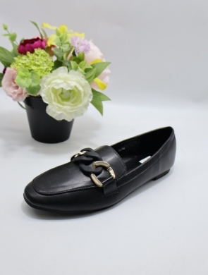 Mokasyny damskie na płaskim (36-41) BL042 BLACK