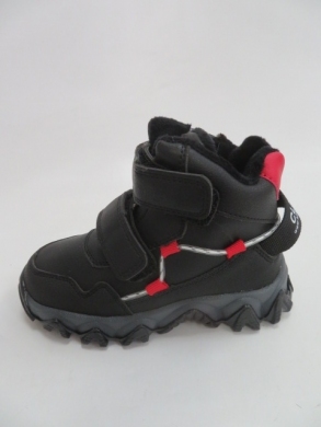 Botki chłopięce ocieplane (26-31) H267 BLACK/RED
