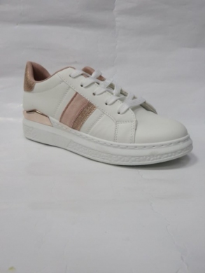Buty sportowe damskie na płaskim (36-41) AB1040 WHITE/PINK
