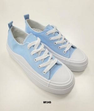 Trampki damskie na płaskim (36-41) HF245 BLUE
