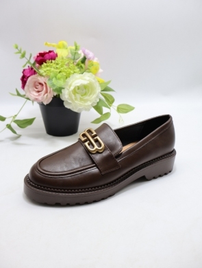 Mokasyny damskie na płaskim (36-41) QQ425 BROWN