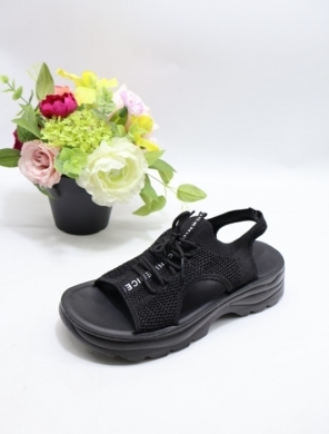 Sandały damskie na płaskim (36-41) 0182-1 BLACK