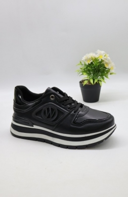 Buty sportowe damskie na płaskim (36-41) 6186-1 BLACK