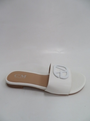 Klapki damskie na płaskim (36-41) 5027 WHITE
