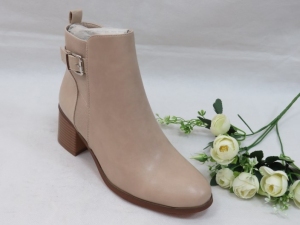 Botki damskie ocieplane na obcasie (36-41) DA68 BEIGE