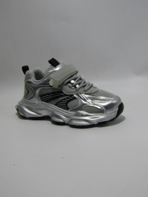 Sneakersy niskie dziewczęce (32-37) LC11 SILVER