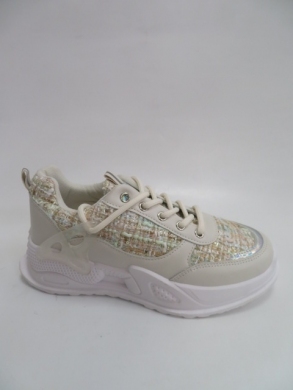 Buty sportowe damskie na płaskim (36-41) 7003 BEIGE