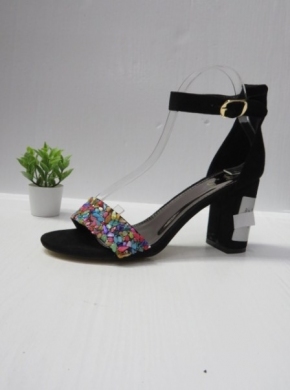 Sandały damskie na obcasie (36-41) B8108 BLACK