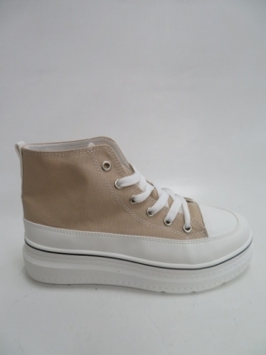 Trampki damskie na koturnie (36-41) 2021 BEIGE