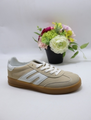 Buty sportowe damskie na płaskim (36-41) SGFY-9 BEIGE/WHITE