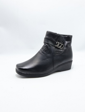 Botki damskie ocieplane na koturnie (37-42) AT3013 BLACK