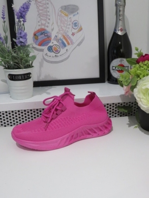 Buty sportowe damskie na płaskim (36-41) TA205 FUCHSIA