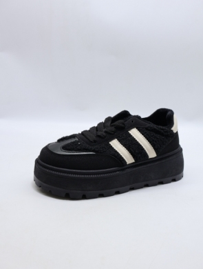 Buty sportowe damskie na płaskim (36-41) 24886 BLACK