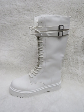 Kozaki damskie na płaskim (36-41) FDH-11 WHITE